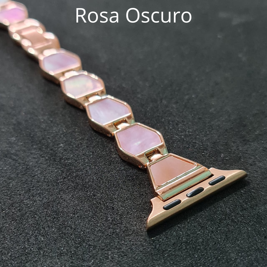 Correas metálicas con piedra natural para Apple Watch - Imagen 2