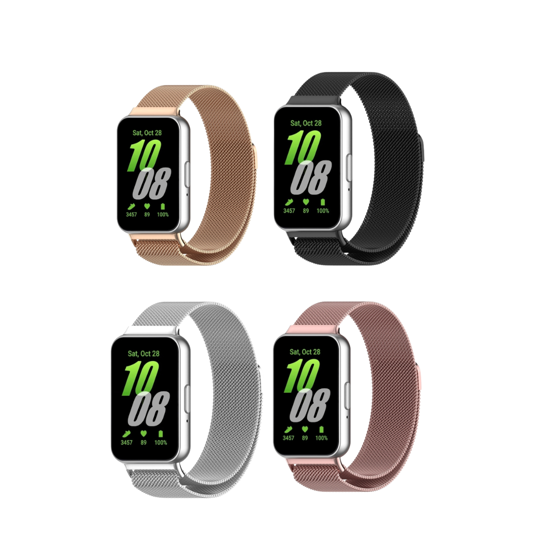 Correa Acero Milanesa Samsung Fit 3